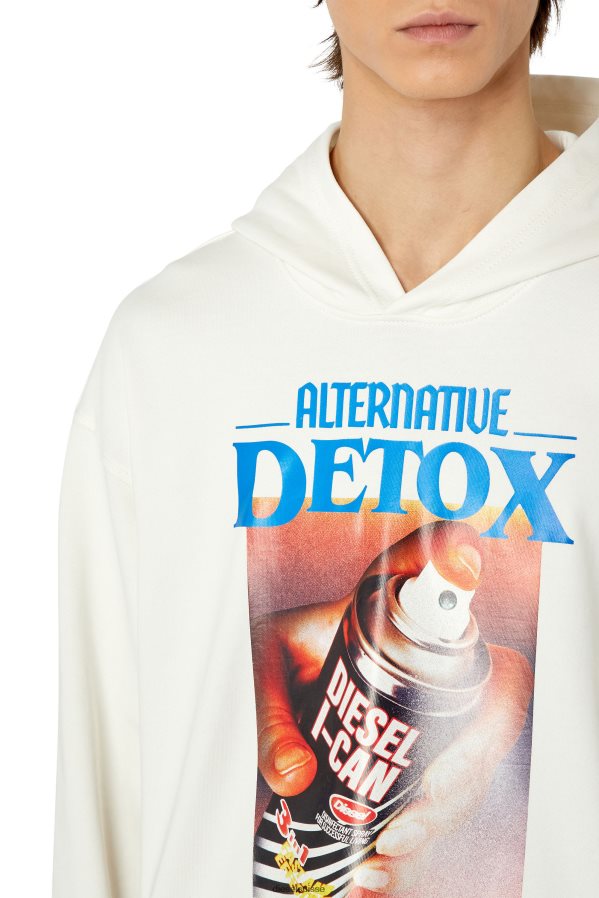 ch Diesel Hommes s-macsout-hotte blanc 0R48H8110 vêtements