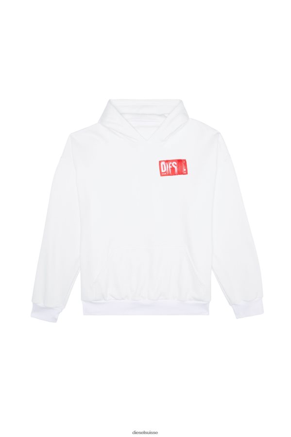 ch Diesel Hommes s-nlabel-hotte blanc 0R48H8133 vêtements