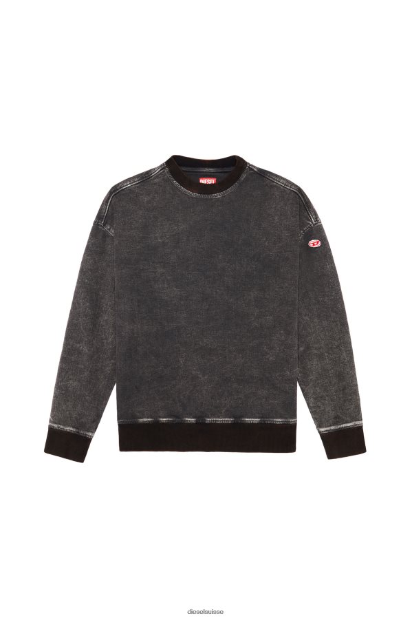 ch Diesel Hommes sweat en jean d-krib noir/gris foncé 0R48H8159 vêtements