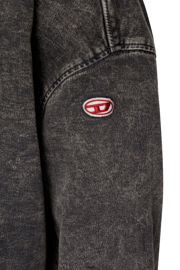 ch Diesel Hommes sweat en jean d-krib noir/gris foncé 0R48H8159 vêtements