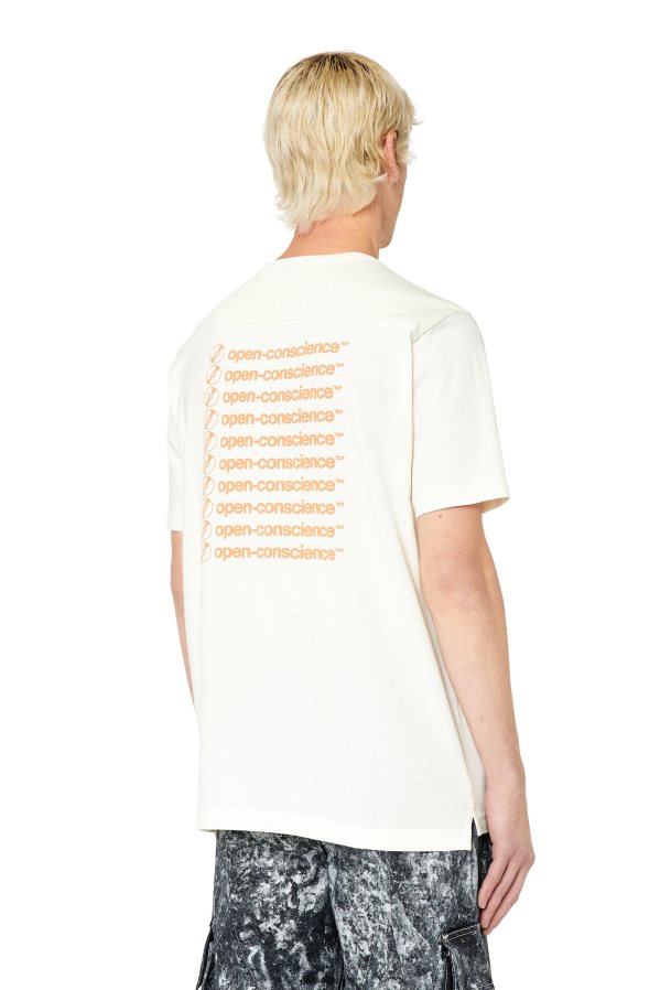 ch Diesel Hommes pochette en t blanc 0R48H8222 vêtements