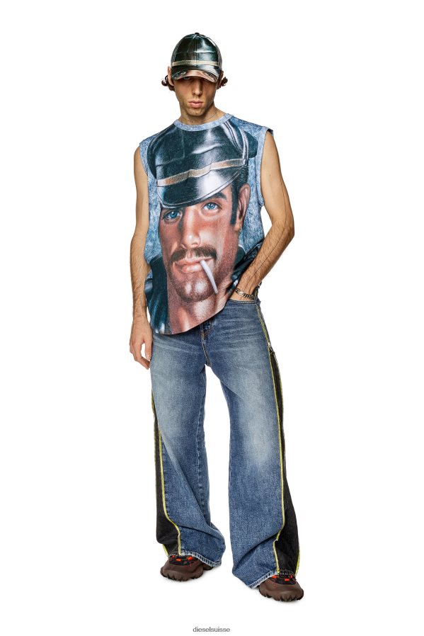 ch Diesel Hommes pr-t-bisco-longer Azur 0R48H8255 vêtements