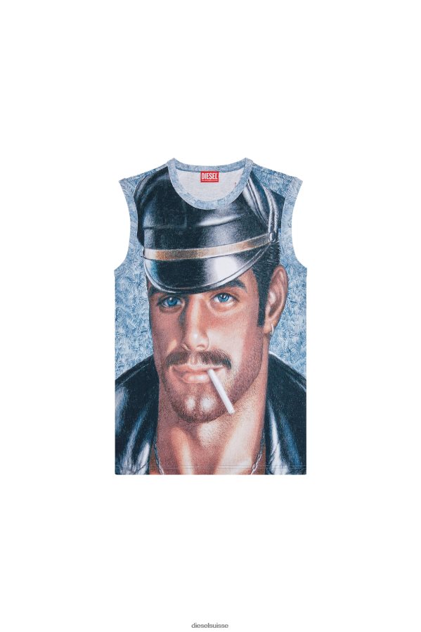 ch Diesel Hommes pr-t-bisco-longer Azur 0R48H8255 vêtements