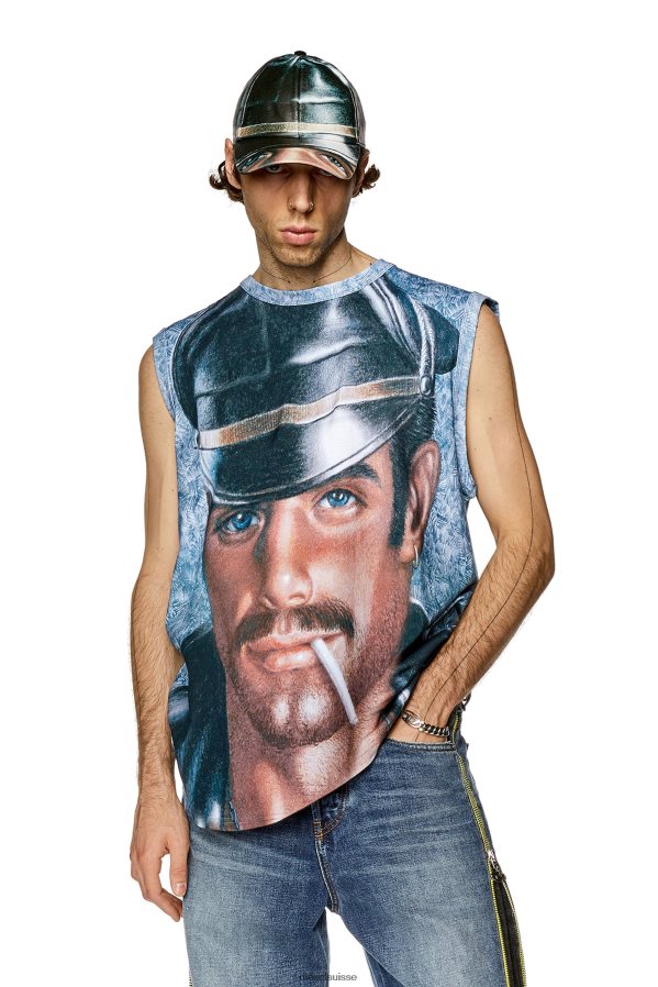 ch Diesel Hommes pr-t-bisco-longer Azur 0R48H8255 vêtements