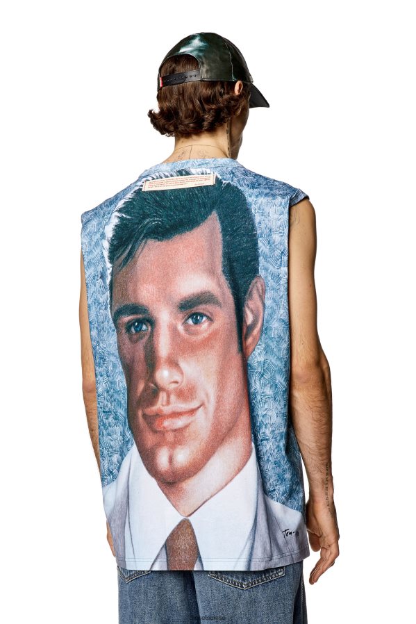 ch Diesel Hommes pr-t-bisco-longer Azur 0R48H8255 vêtements