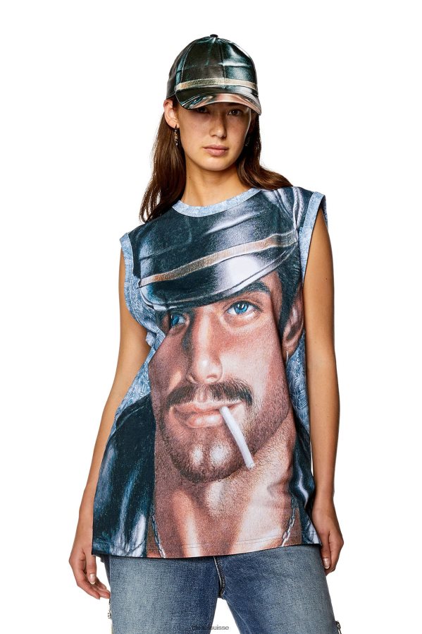 ch Diesel Hommes pr-t-bisco-longer Azur 0R48H8255 vêtements