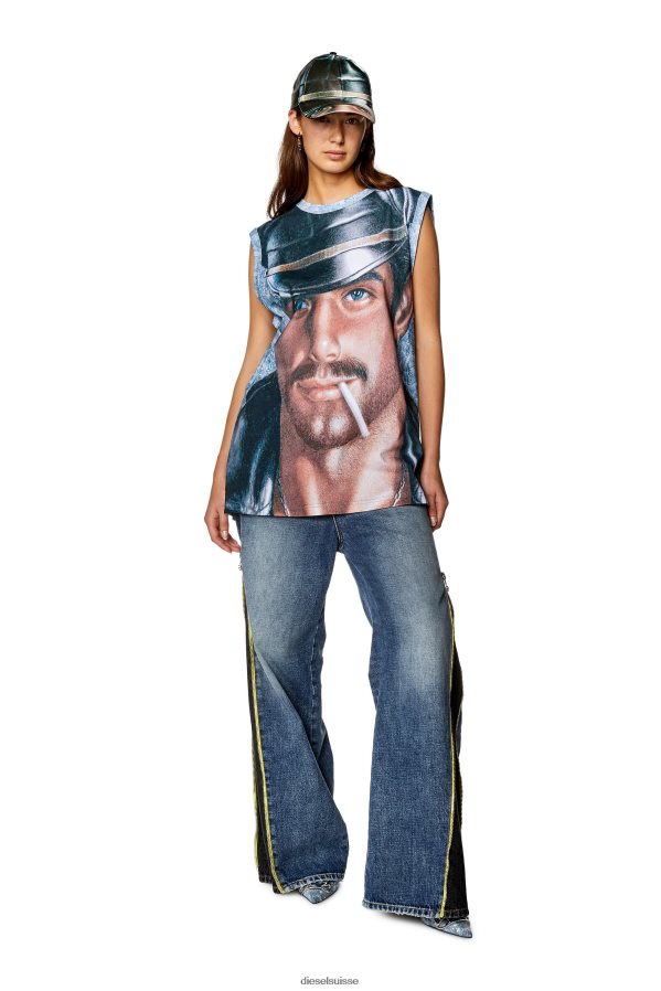 ch Diesel Hommes pr-t-bisco-longer Azur 0R48H8255 vêtements