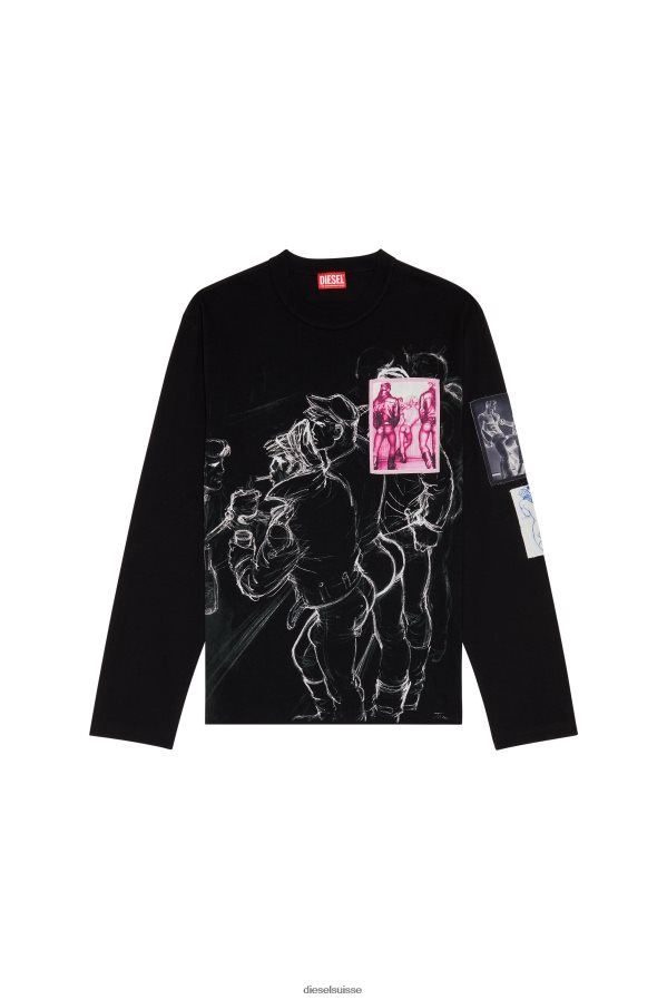 ch Diesel Hommes pr-t-grue-ls noir 0R48H8252 vêtements