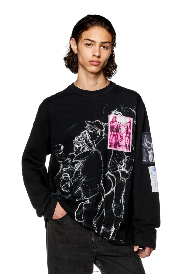 ch Diesel Hommes pr-t-grue-ls noir 0R48H8252 vêtements