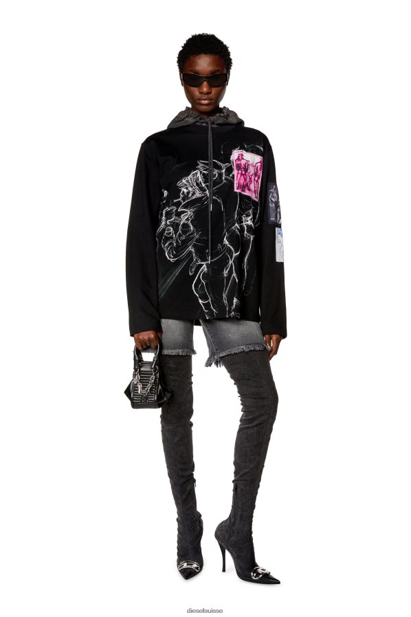 ch Diesel Hommes pr-t-grue-ls noir 0R48H8252 vêtements