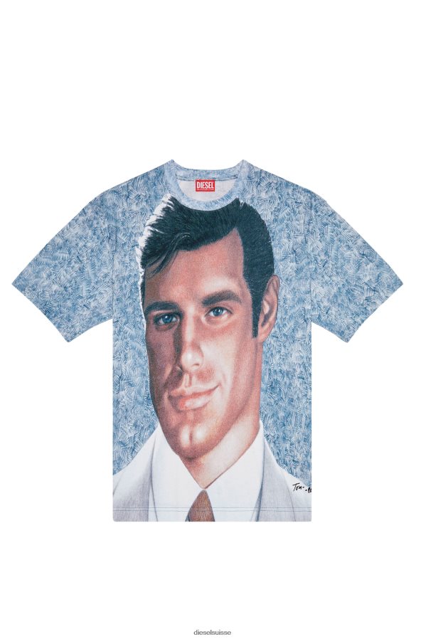 ch Diesel Hommes pr-t-lavage-23 Azur 0R48H8246 vêtements