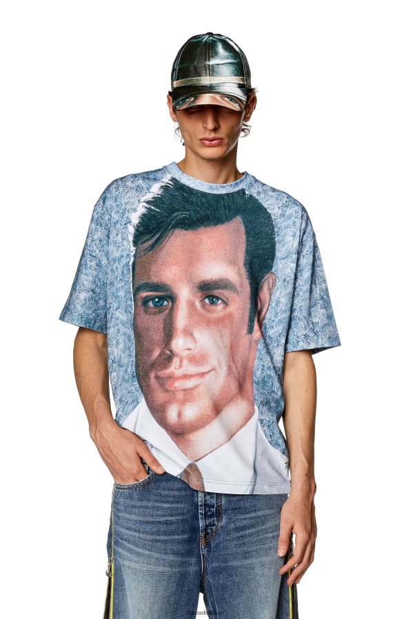 ch Diesel Hommes pr-t-lavage-23 Azur 0R48H8246 vêtements