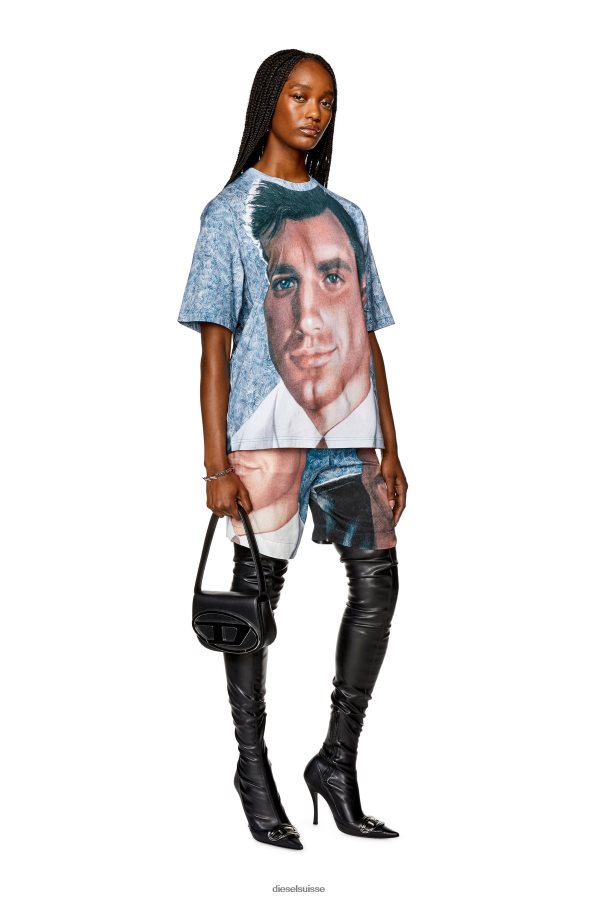 ch Diesel Hommes pr-t-lavage-23 Azur 0R48H8246 vêtements