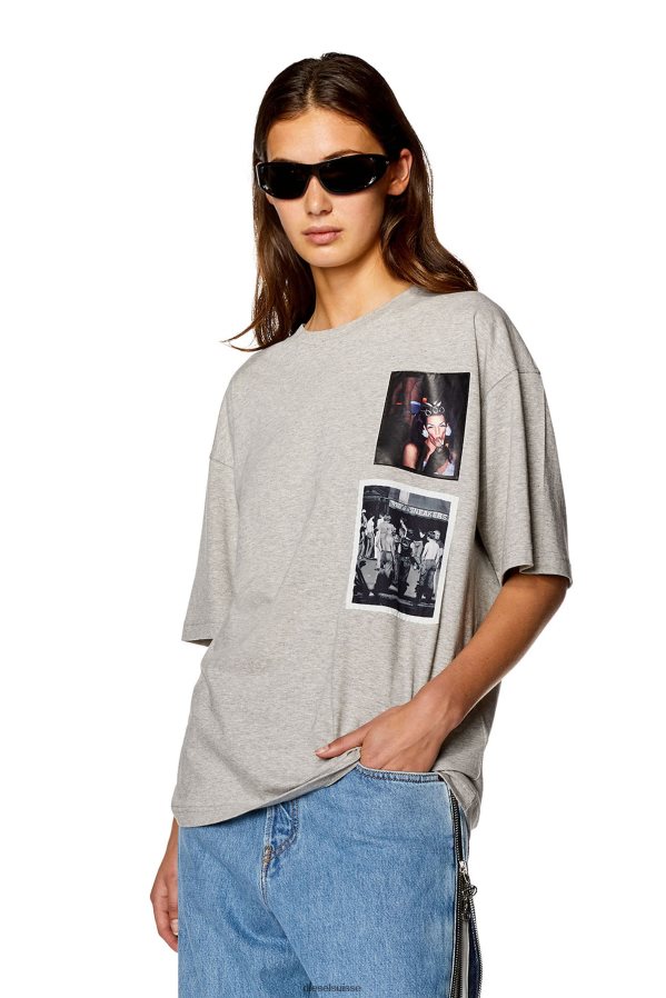 ch Diesel Hommes pr-t-nlabel-23 gris 0R48H8251 vêtements