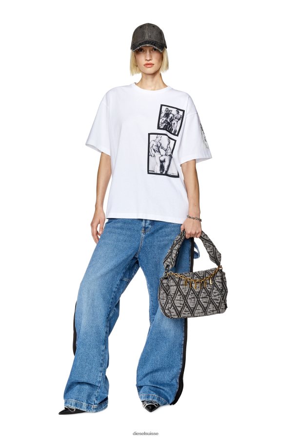 ch Diesel Hommes pr-t-nlabel-23a blanc 0R48H8263 vêtements