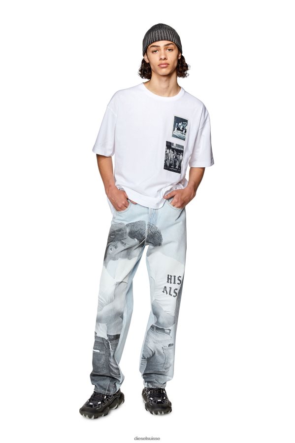 ch Diesel Hommes pr-t-nlabel-23b blanc 0R48H8267 vêtements