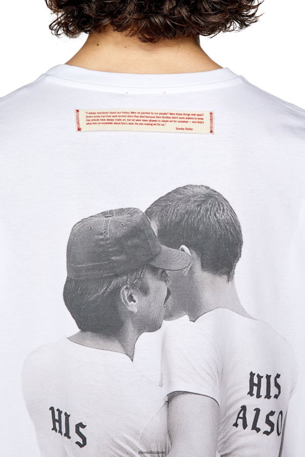 ch Diesel Hommes pr-t-nlabel-23b blanc 0R48H8267 vêtements