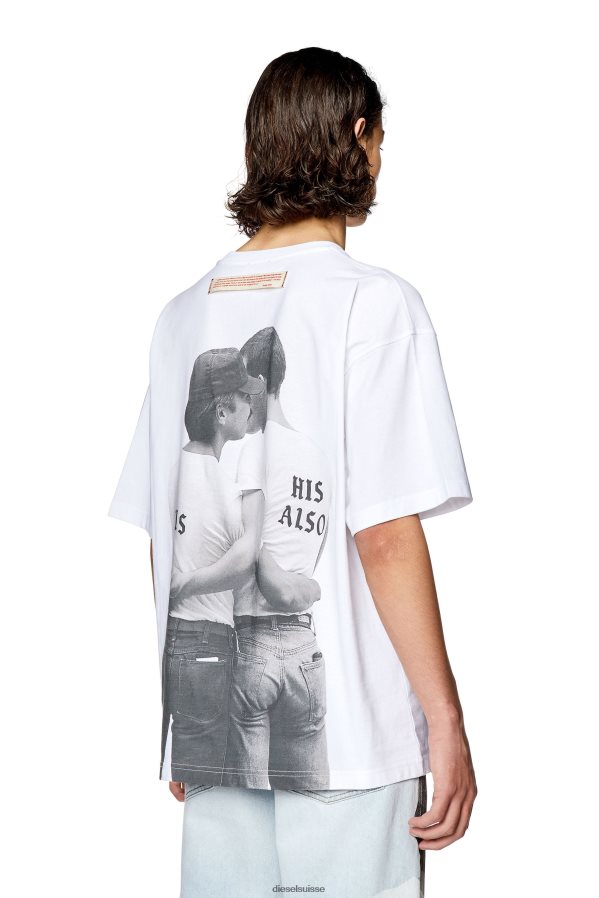 ch Diesel Hommes pr-t-nlabel-23b blanc 0R48H8267 vêtements