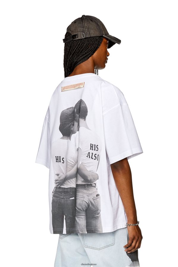 ch Diesel Hommes pr-t-nlabel-23b blanc 0R48H8267 vêtements