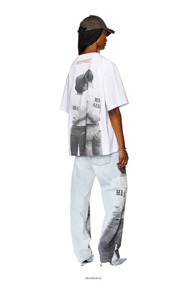 ch Diesel Hommes pr-t-nlabel-23b blanc 0R48H8267 vêtements