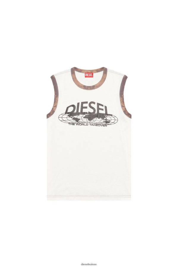 ch Diesel Hommes t-bisco-l1 blanc 0R48H8283 vêtements