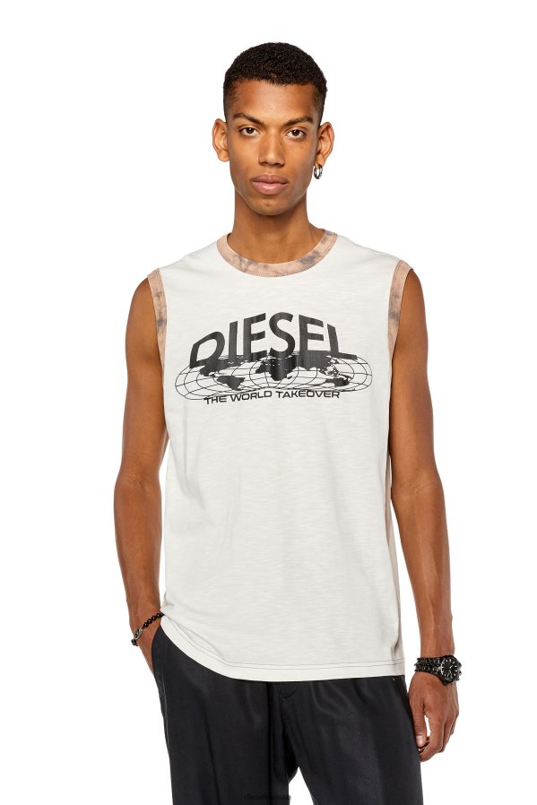 ch Diesel Hommes t-bisco-l1 blanc 0R48H8283 vêtements