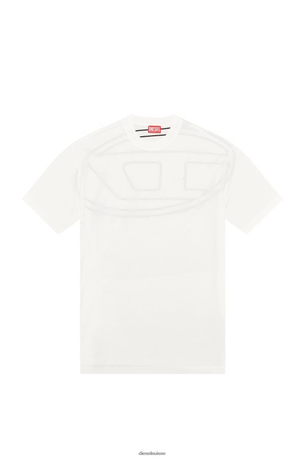 ch Diesel Hommes t-boggy-megoval-d blanc 0R48H8257 vêtements