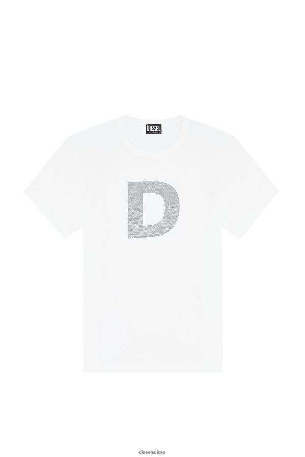ch Diesel Hommes t-diegor-col blanc 0R48H8239 vêtements