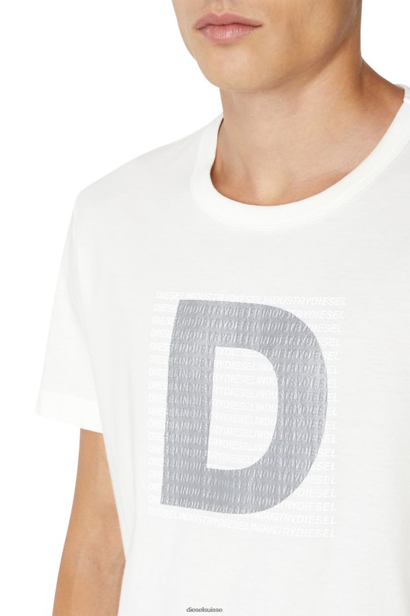 ch Diesel Hommes t-diegor-col blanc 0R48H8239 vêtements