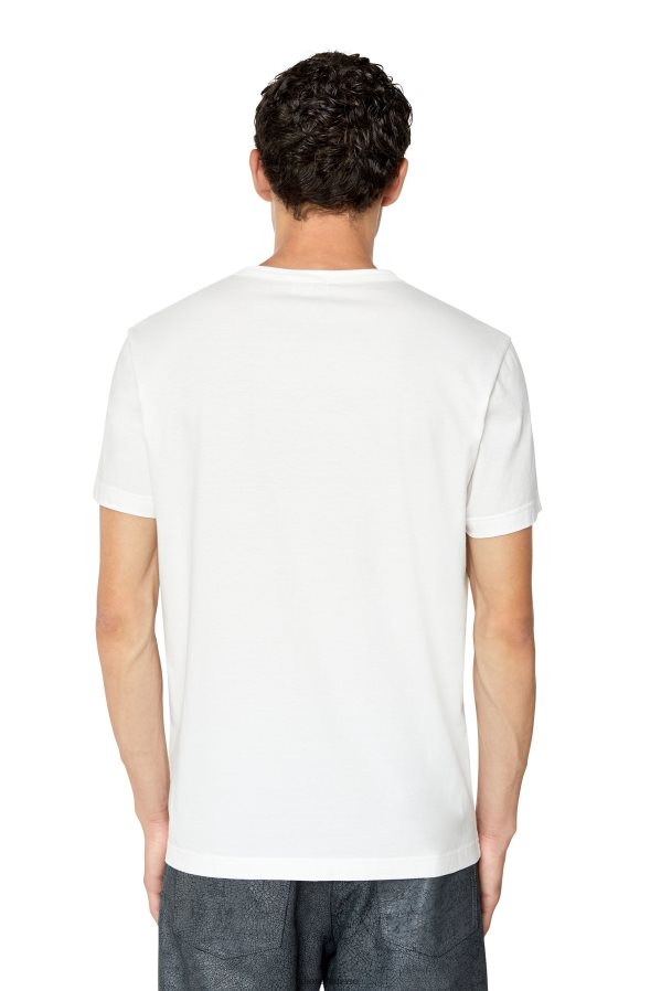 ch Diesel Hommes t-diegor-col blanc 0R48H8239 vêtements