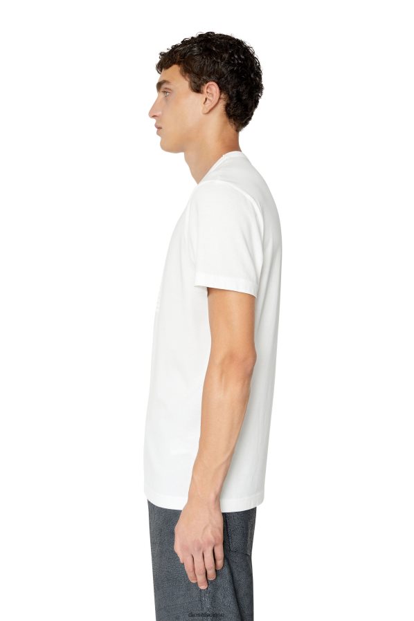 ch Diesel Hommes t-diegor-col blanc 0R48H8239 vêtements