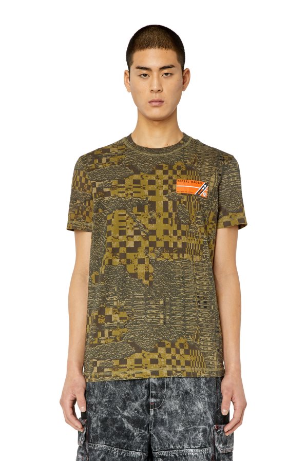ch Diesel Hommes t-diegor-g1 olive verte 0R48H8232 vêtements