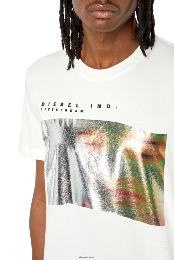 ch Diesel Hommes t-diegor-g2 blanc 0R48H8181 vêtements