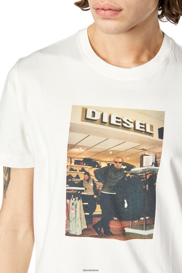 ch Diesel Hommes t-diegor-g8 blanc 0R48H8175 vêtements