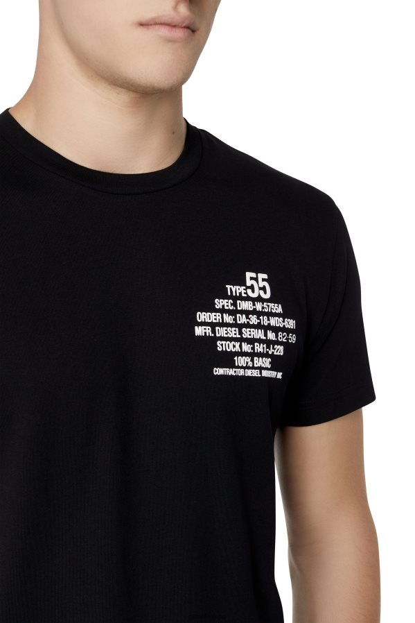 ch Diesel Hommes t-diegor-k51 noir 0R48H8180 vêtements