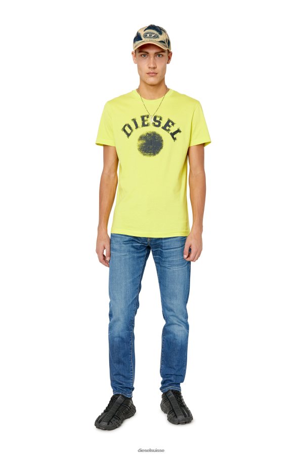 ch Diesel Hommes t-diegor-k56 jaune fluo 0R48H8170 vêtements