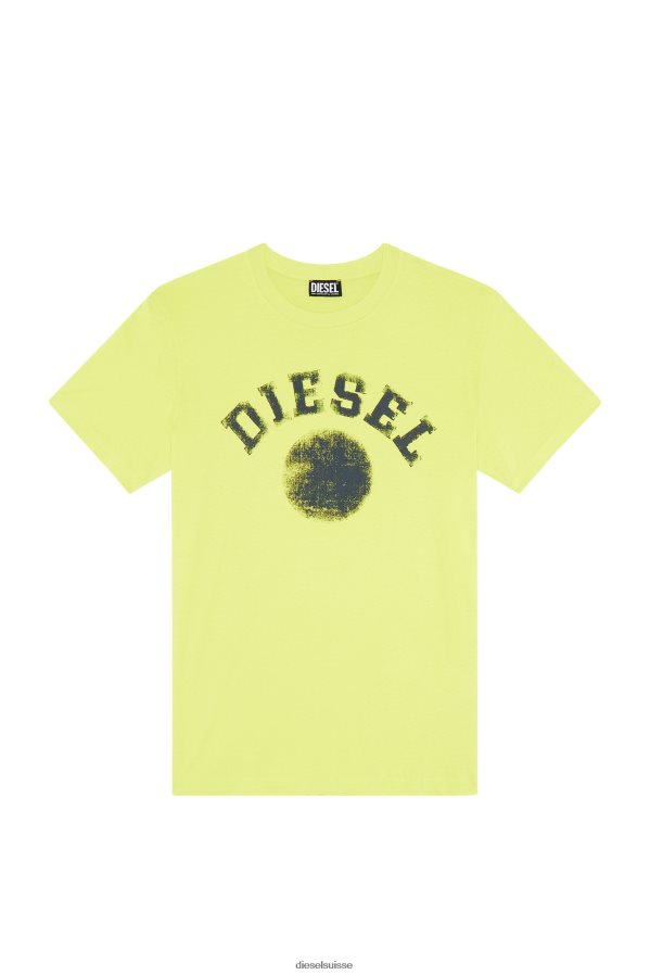 ch Diesel Hommes t-diegor-k56 jaune fluo 0R48H8170 vêtements
