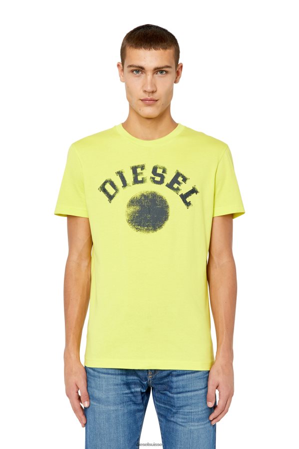 ch Diesel Hommes t-diegor-k56 jaune fluo 0R48H8170 vêtements