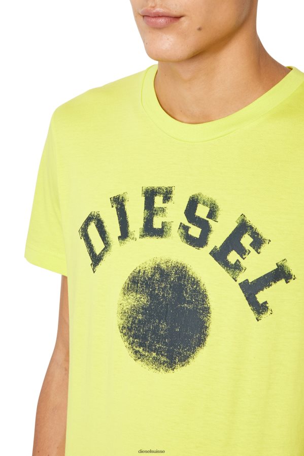 ch Diesel Hommes t-diegor-k56 jaune fluo 0R48H8170 vêtements