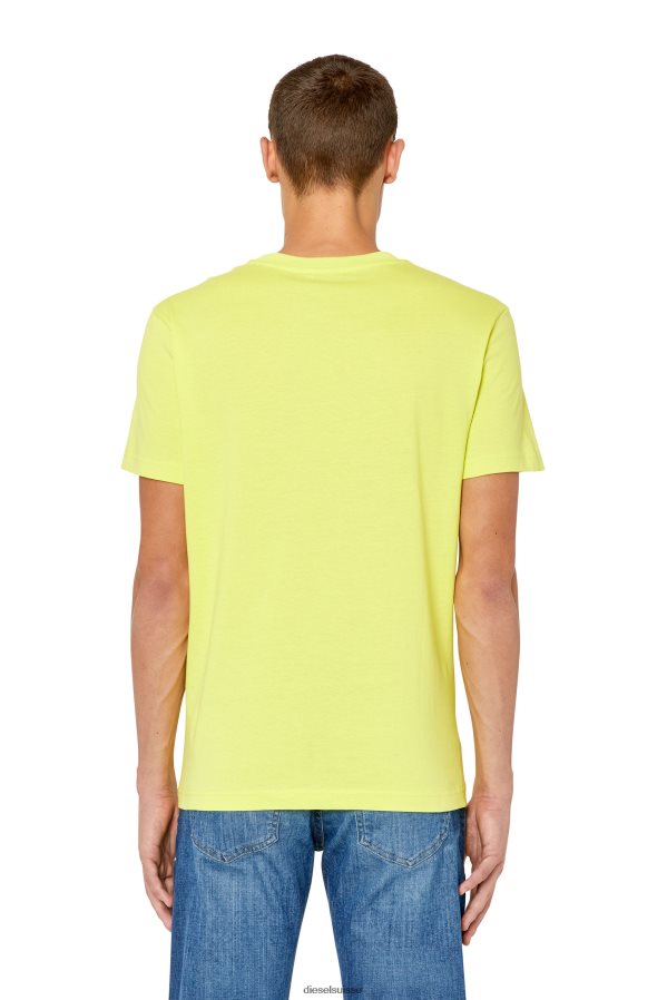 ch Diesel Hommes t-diegor-k56 jaune fluo 0R48H8170 vêtements