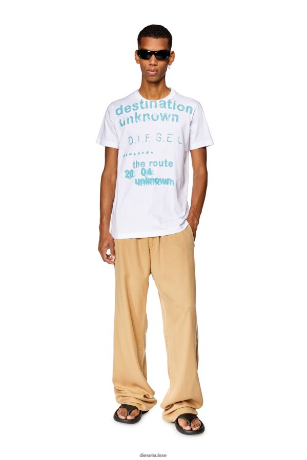 ch Diesel Hommes t-diegor-k63 blanc 0R48H8250 vêtements