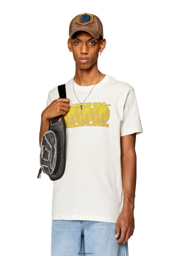 ch Diesel Hommes t-diegor-l10 blanc 0R48H8265 vêtements