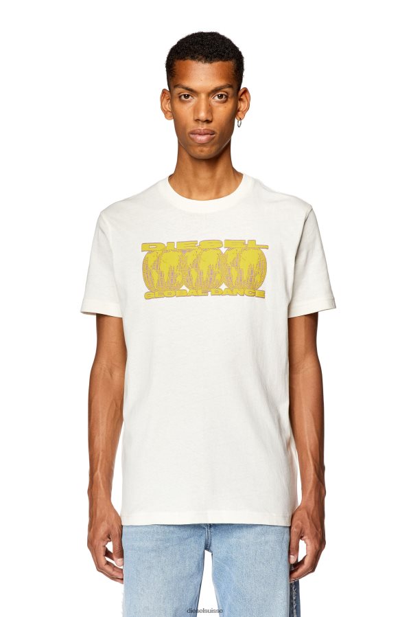ch Diesel Hommes t-diegor-l10 blanc 0R48H8265 vêtements