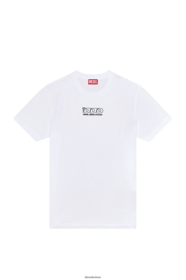 ch Diesel Hommes t-diegor-l15 blanc 0R48H8281 vêtements