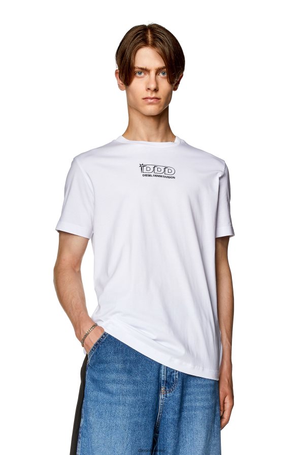 ch Diesel Hommes t-diegor-l15 blanc 0R48H8281 vêtements