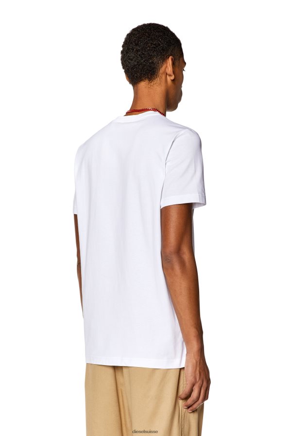 ch Diesel Hommes t-diegor-l4 blanc 0R48H8243 vêtements