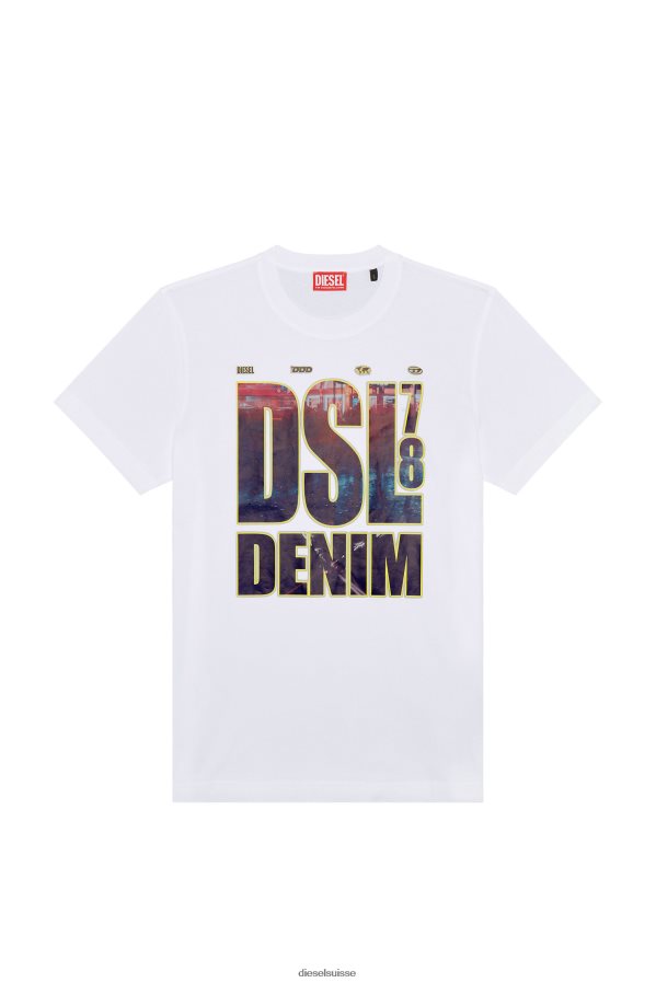 ch Diesel Hommes t-diegor-l7 blanc 0R48H8260 vêtements
