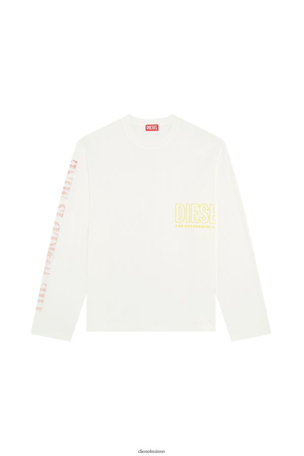 ch Diesel Hommes t-grue-ls-l5 blanc 0R48H8278 vêtements