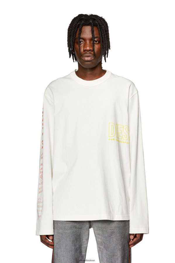 ch Diesel Hommes t-grue-ls-l5 blanc 0R48H8278 vêtements