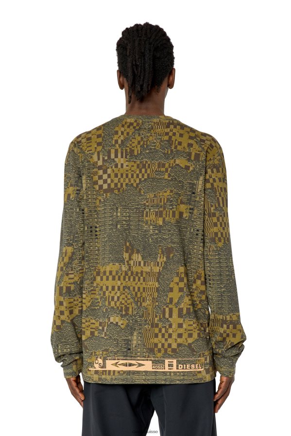 ch Diesel Hommes t-juser-g1 vert militaire 0R48H8218 vêtements